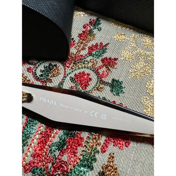 Prada Sunglasses PR15WS 01R0A6 54mm Tortoise Caramel / Brown Gradient Lens - Picture 6 of 7